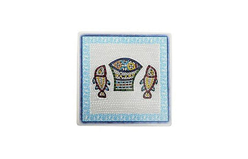 [Five Loaves and Two Fish] Trivet (Blue)
