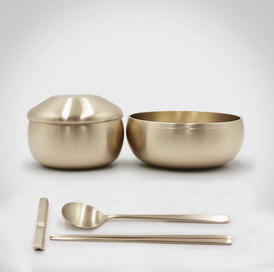 韓国　ナプチョンユギ　Napchen-Yugi 箸とスプーンセット Napcheong-Yugi] Oaksikgi 6-Piece Set for 1 – Hankook Chinaware USA