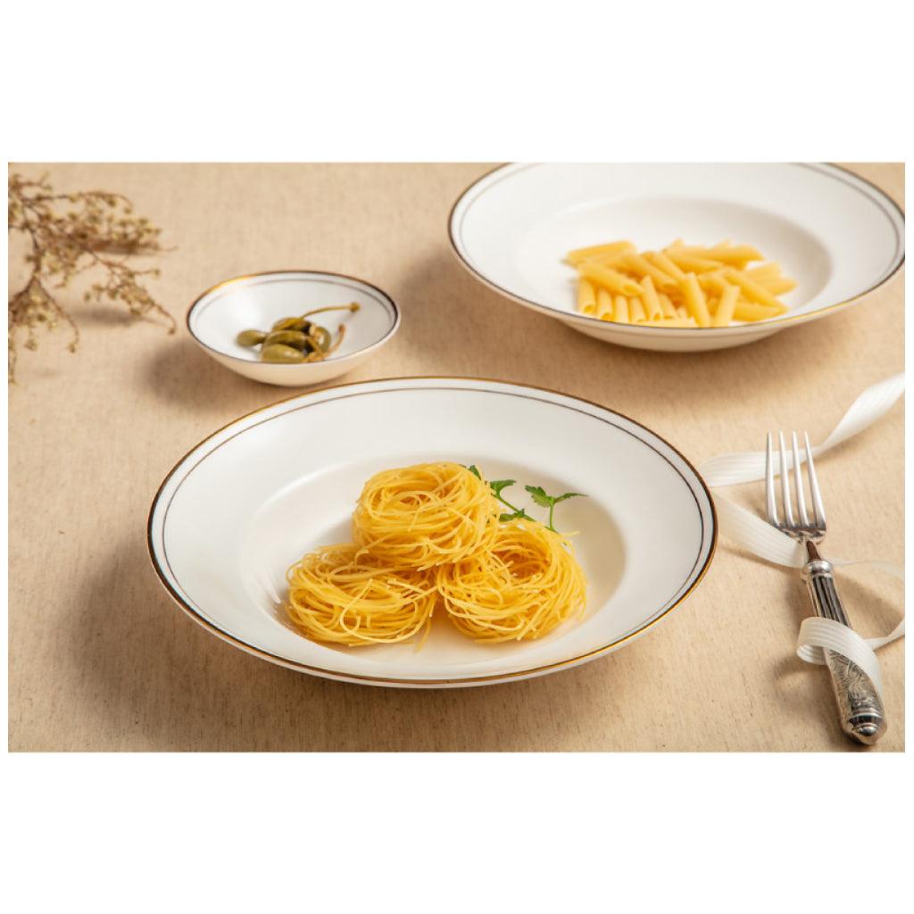 [Neo Gold] 9" Rim Pasta Bowl, 1pc - HANKOOK