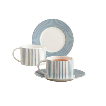 [Cozy Blue] 4-Piece Coffee set, Serving for 2