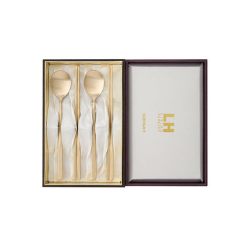 [Ye] Brass Spoon & Chopstick 2 Sets