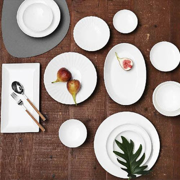 [Moire Blanc] 33-Piece Home set, Serving for 6
