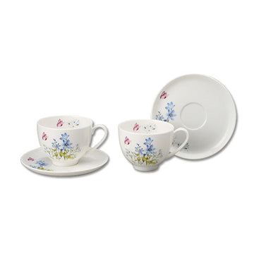 [Field Flower] Water Hyacinth Coffee set, Serving for 2