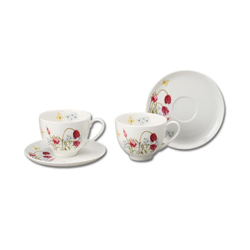 [Field Flower] Pasque Flower Coffee set, Serving for 2