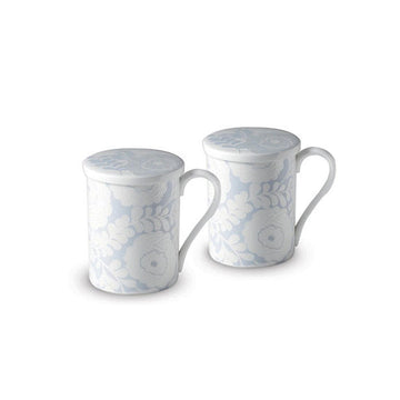 [Ciel Blue] Mug 4-Piece set with Cover, Serving for 2 - HANKOOK