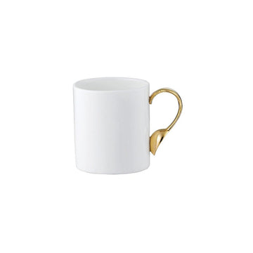 [Twig New York] Cutlery Oval Mug with Gold Handle