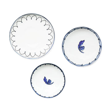 [Twig New York] Blue Bird Acssent Canape Dish set, 3pcs (S, M, L)