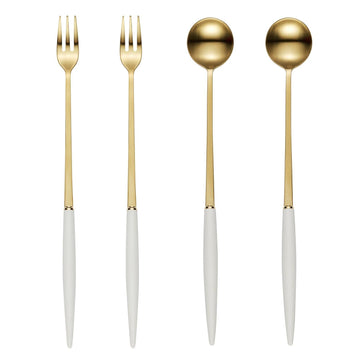 [Bogen] Eiffel Gold 2 Long Fork & 2 Long Spoon