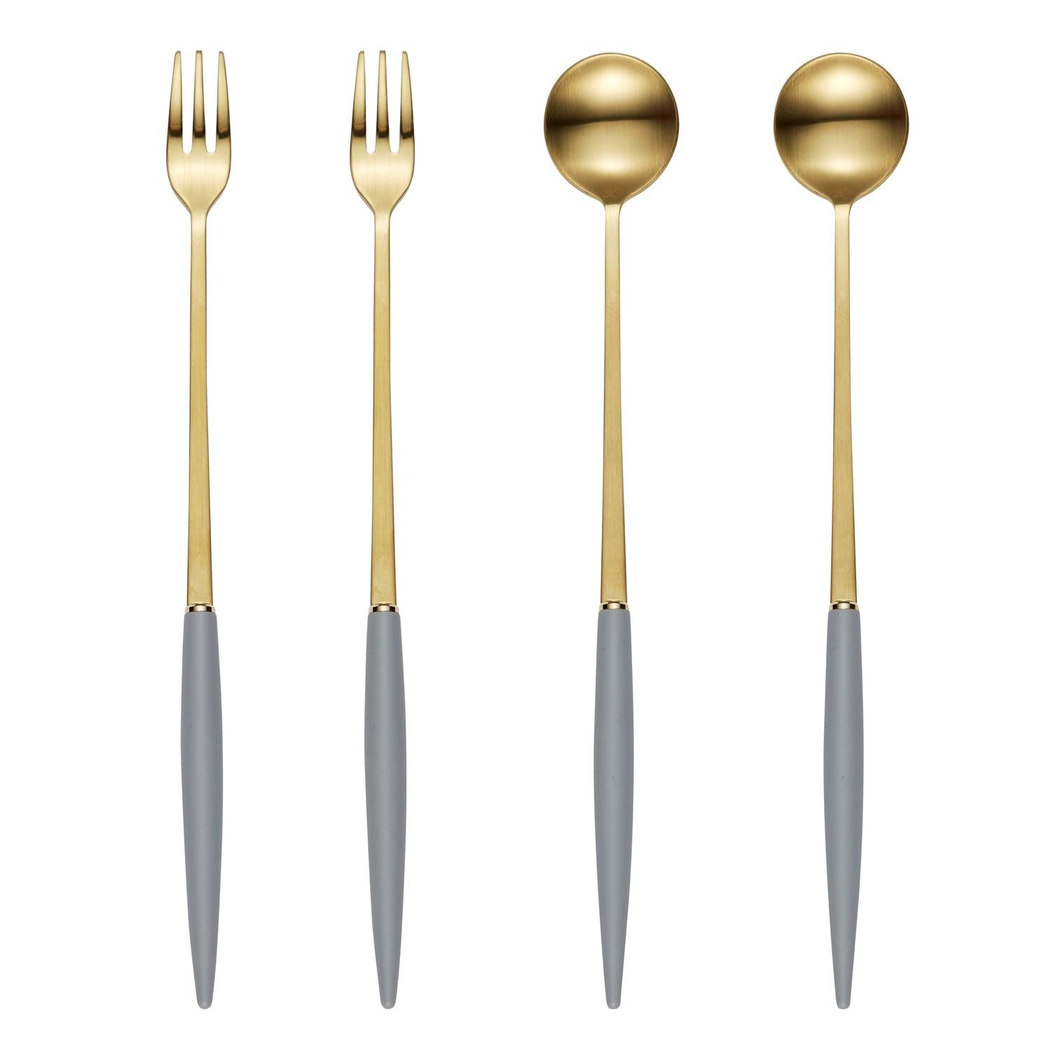 [Bogen] Eiffel Gold 2 Long Fork & 2 Long Spoon - HANKOOK