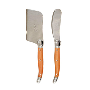 [Laguiole Jean Neron] Butter Knife and Cheese Cutter set, 6 Color options