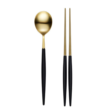 [Bogen] Eiffel Gold  Korean Spoon &   Chopsticks, 1sets