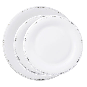 [Best Wishes] 3pc Set Plates, 2 different sizes