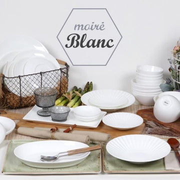 [Moire Blanc] 20-Piece Home set, Serving for 4