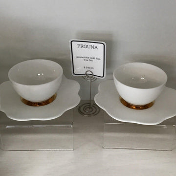 [Prouna] Geometrica Gold Tea Set 4p
