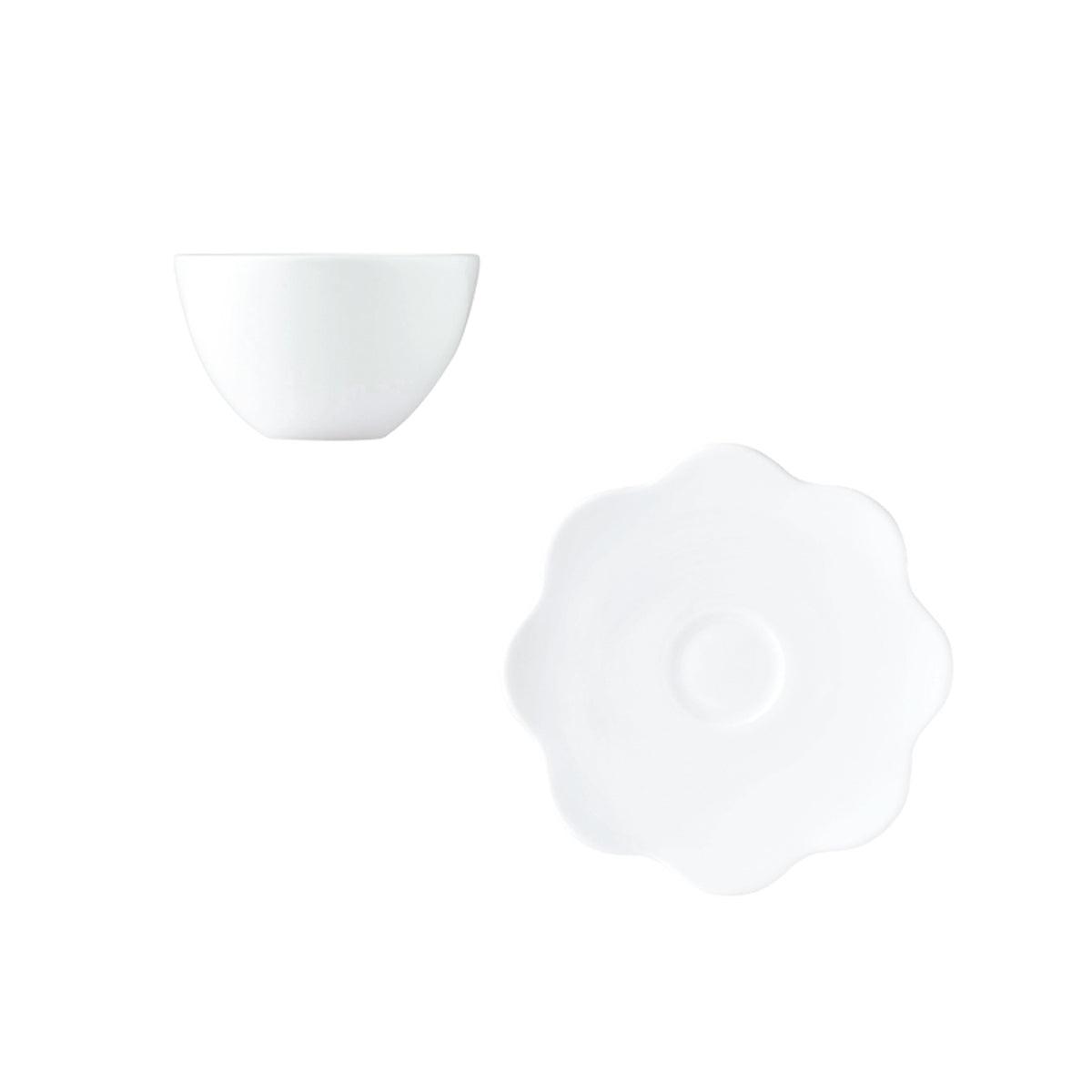 [Prouna] Geometrica White Tea Set for 2 w/ Small Tea Pot - HANKOOK