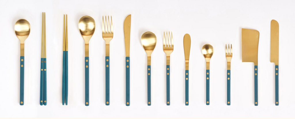 [Bogen] Sentier Gold Tea Fork - Tea Spoon
