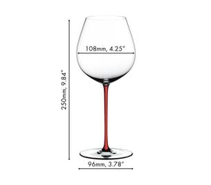 [Riedel] Fatto A Mano Pinot Noir Wine Glass, Red (IN STOCK)