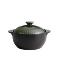 Lihan Earthenware Pot – Line Green