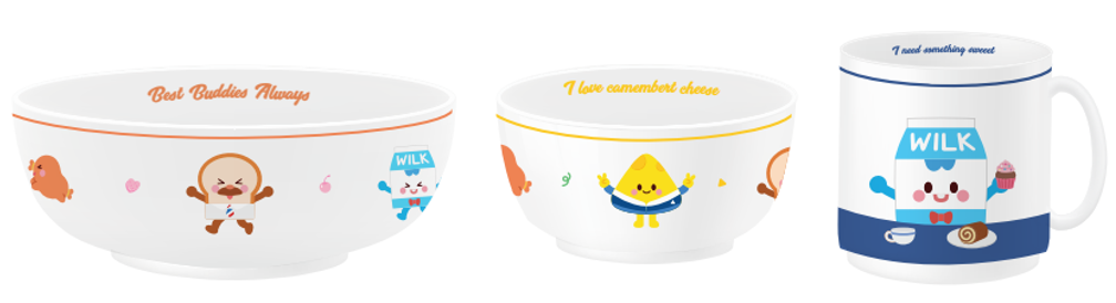 Bread Barbershop x Hankook Kids Dining Set