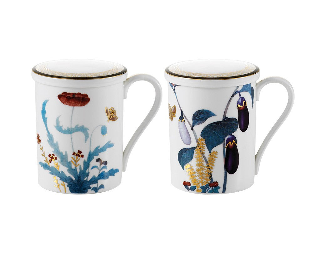 Cho Choong Do 4-Piece Mug Set with Lids, Serves 2