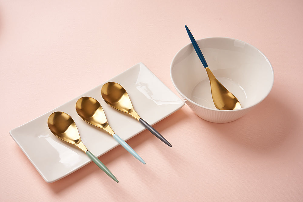 [Bogen] Bijou Gold Korean Soup Spoon