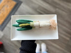 Moire Blanc Rectangular Plate