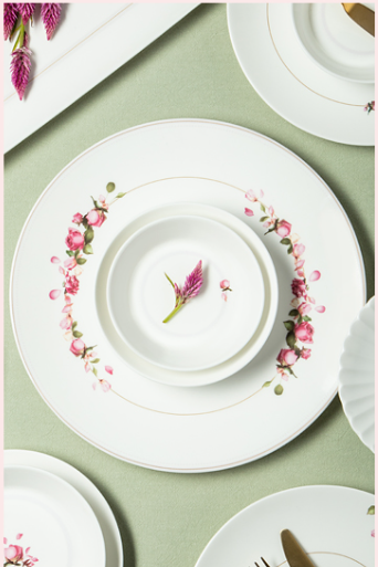 [Rose Day] 24-Piece Home set, Serving for 4