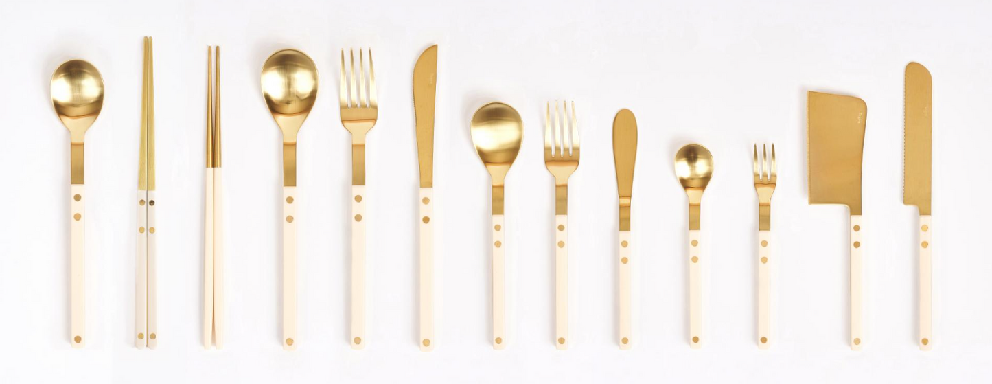 [Bogen] Sentier Gold Tea Fork - Tea Spoon