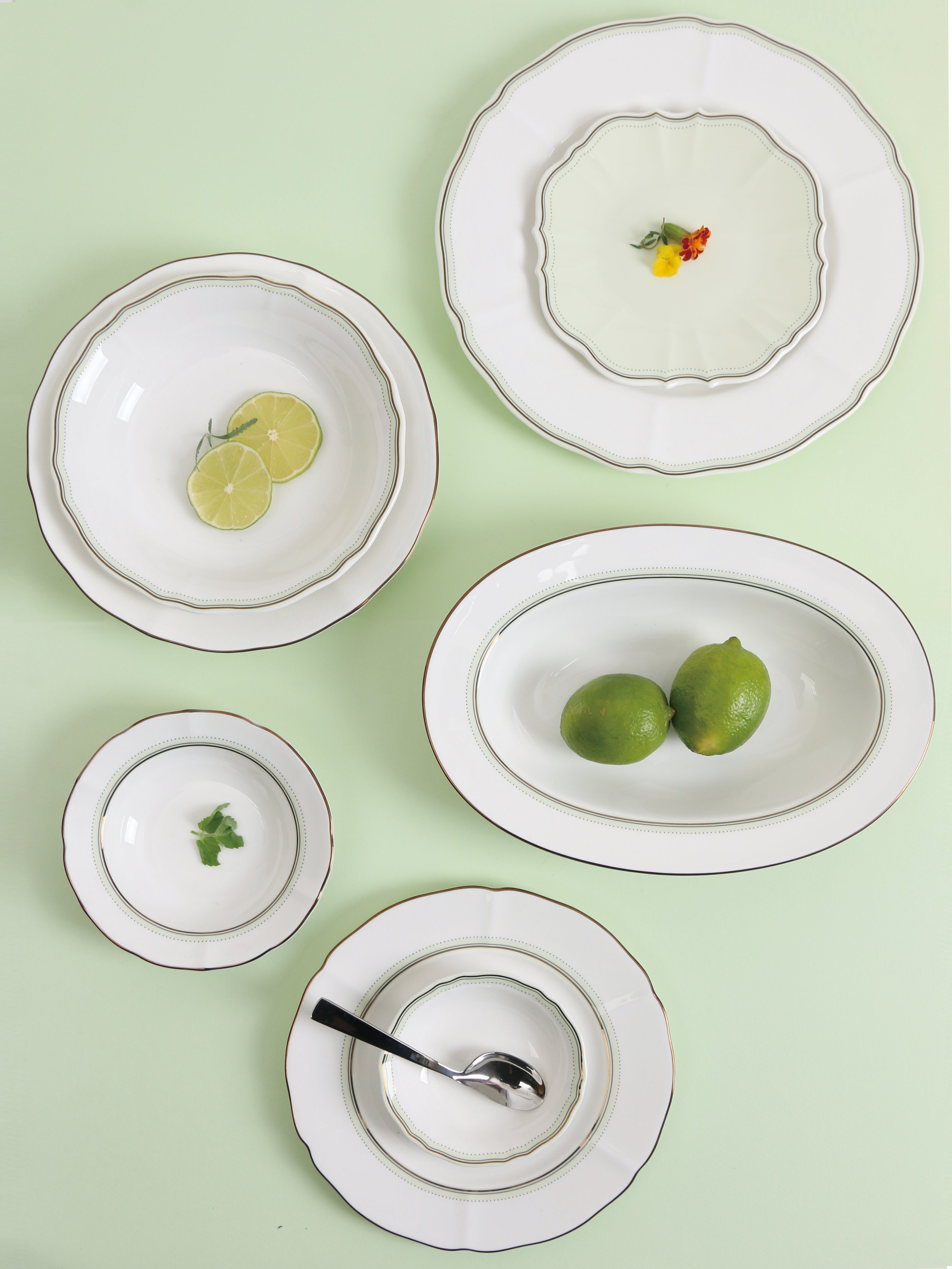 [Neo Mint] 11-Piece Home Set, Serving for 2