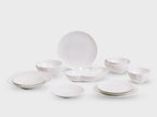 [WhiteBloom] Edel 12-Piece Home set, Serving for 2