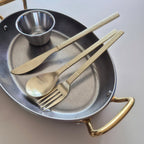 Bogen Hammerstone Gold Flatware