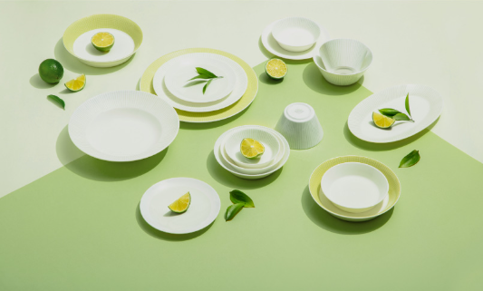 [Lime] 36-Piece Home set, Serving for 6