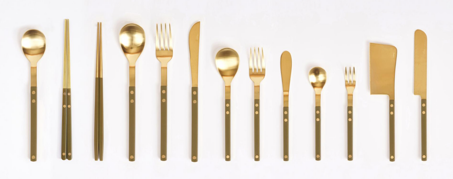 [Bogen] Sentier Gold Tea Fork - Tea Spoon