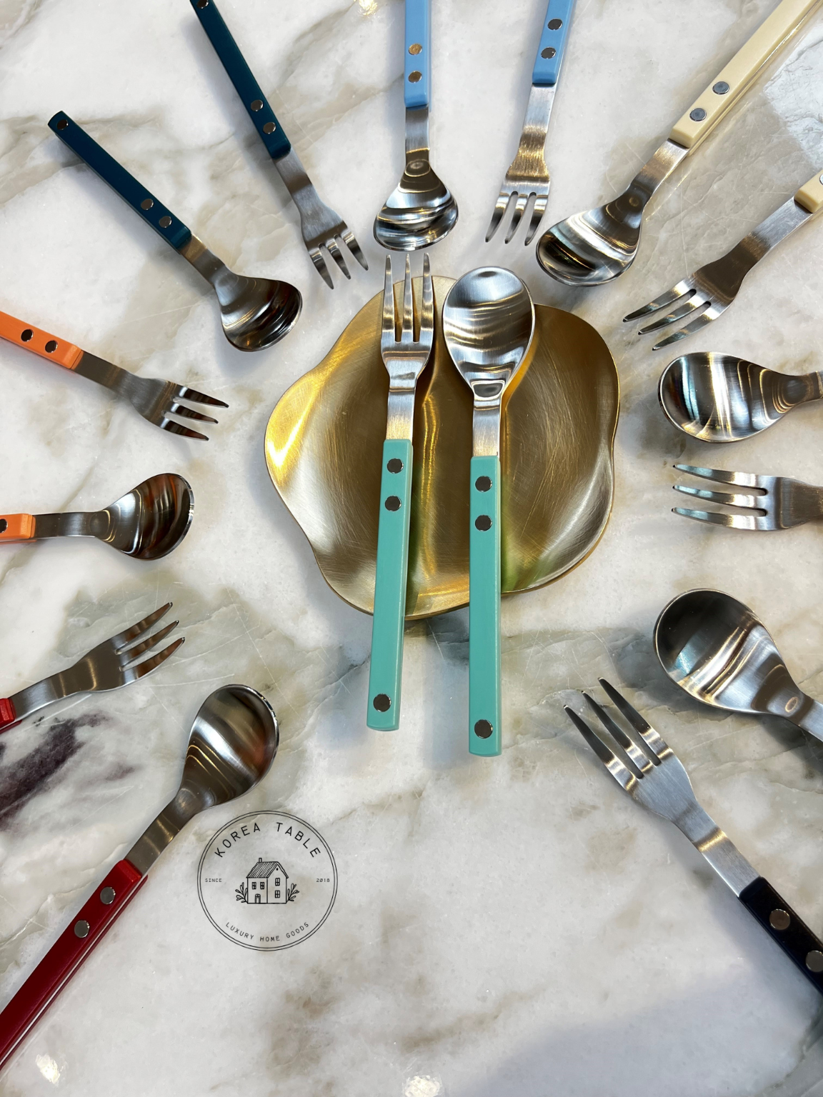 [Bogen] Sentier Satin Tea Fork - Tea Spoon