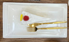 Moire Blanc Rectangular Plate
