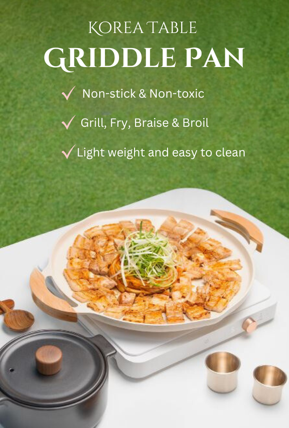 [LIHAN] Griddle Pan with wood handle - IN STOCK