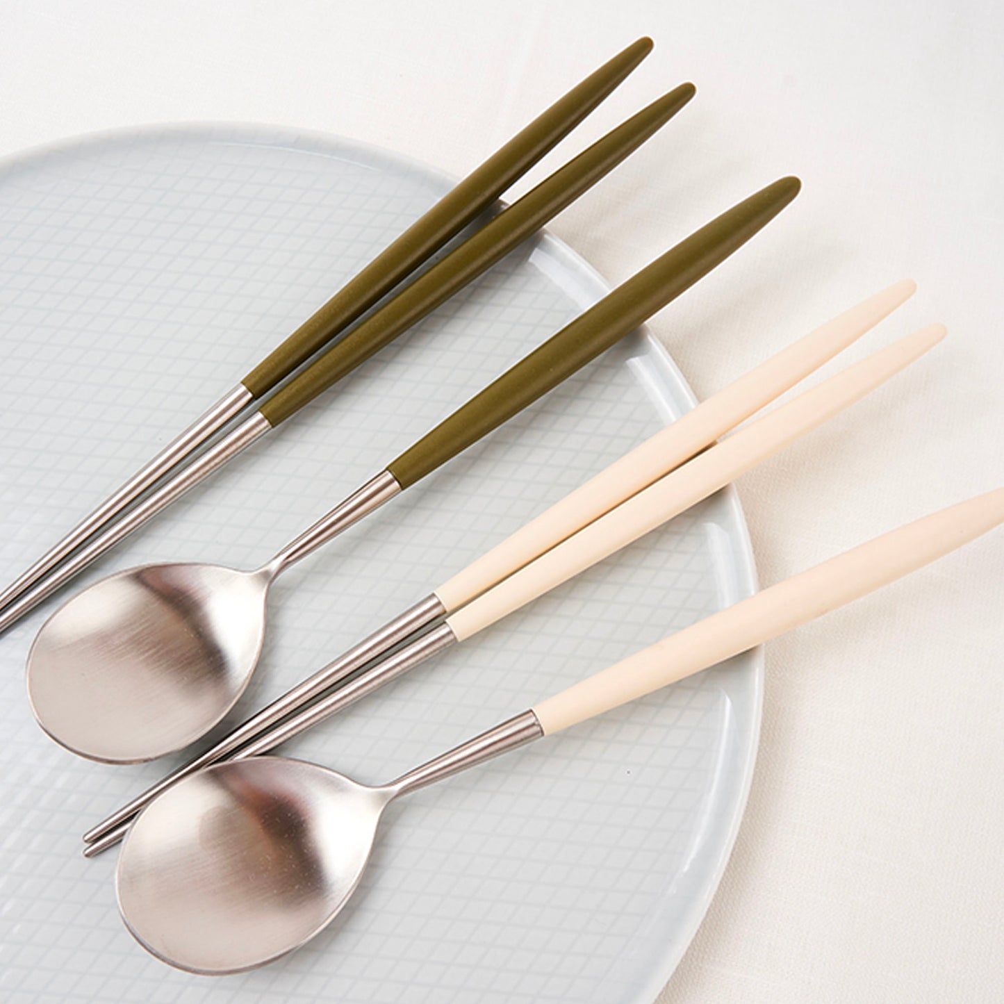 [Bogen] Matinee Solid Spoon & Chopsticks, 1sets (3pc)