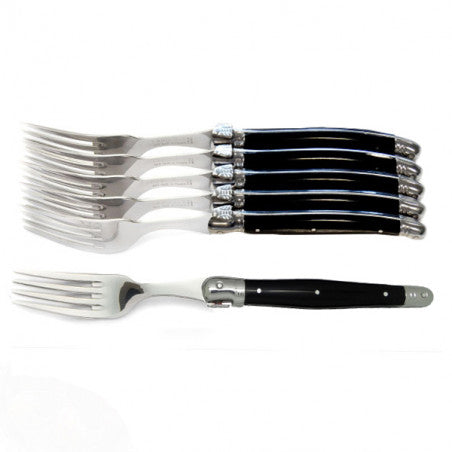 [Laguiole Jeon Neron] Laguiole France Jean Neron Dinner Fork 6 Piece Set