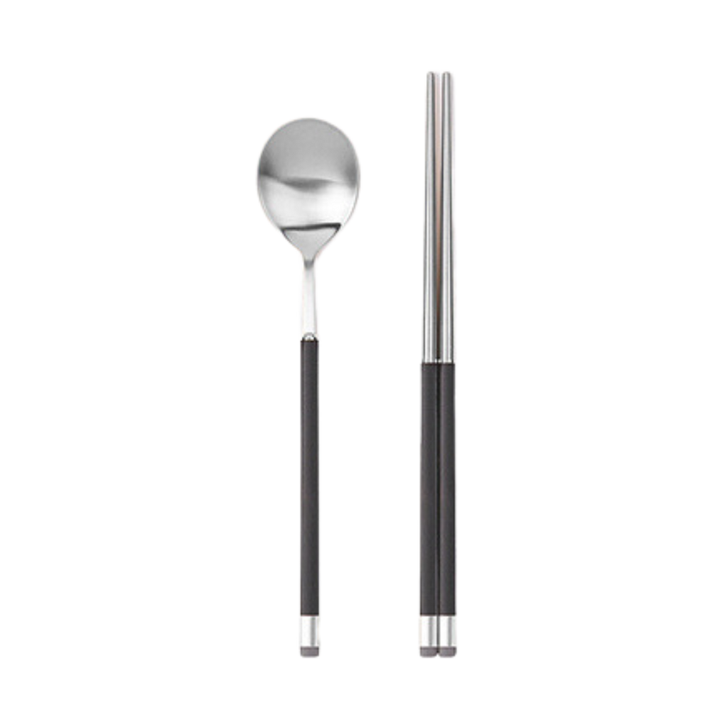 [Bogen] Kara Satin Korean Spoon & Chopstick Set