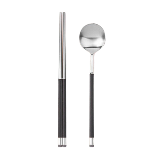 [Bogen] Kara Satin Dinner Spoon & Chopsticks Set