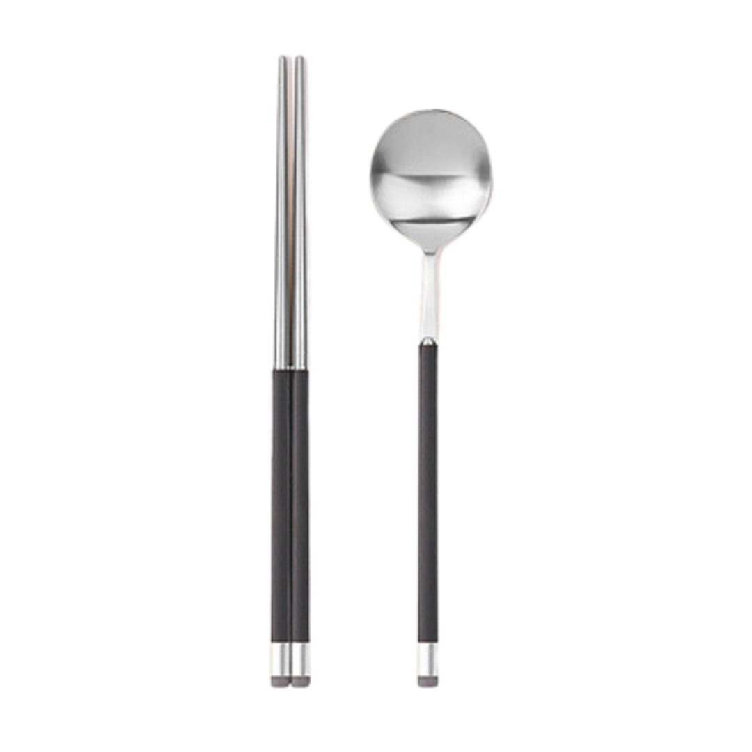 [Bogen] Kara Satin Dinner Spoon & Chopsticks Set