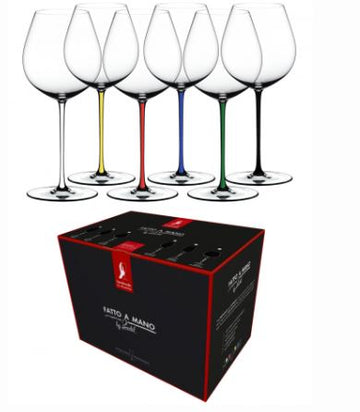 [Riedel] Fatto A Mano Pinot Noir Wine Glass,  Turquoise (IN STOCK)