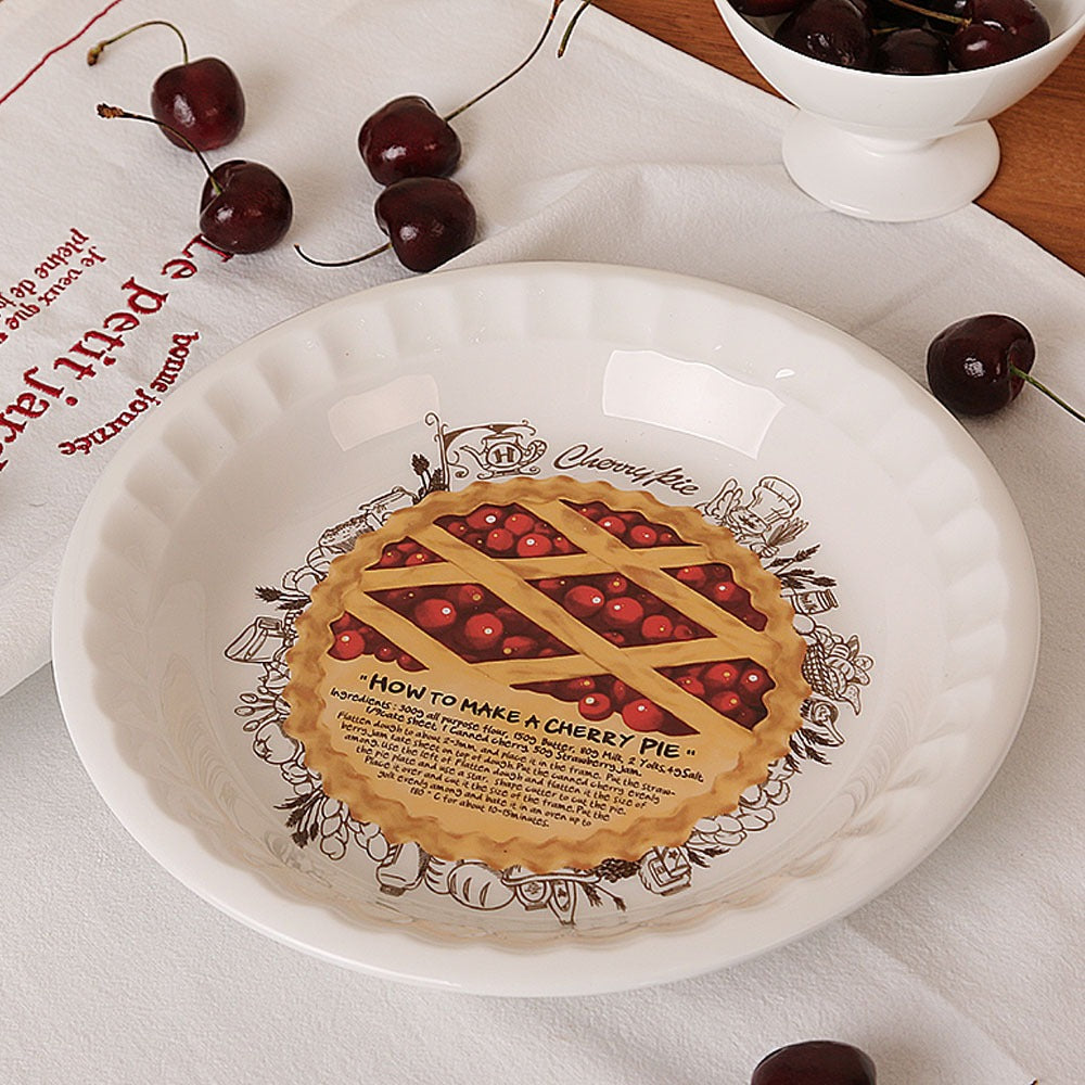 Cherry Pie Plate 9.5"