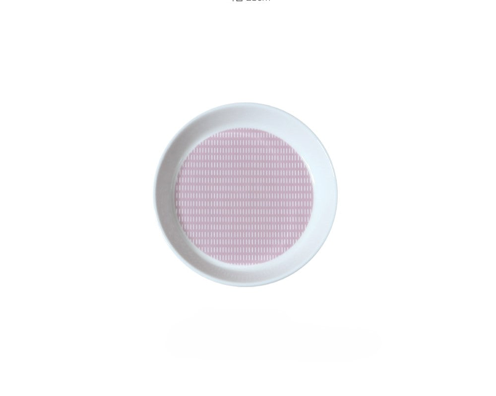 Cozy Pink 21-Piece Dinnerware Set