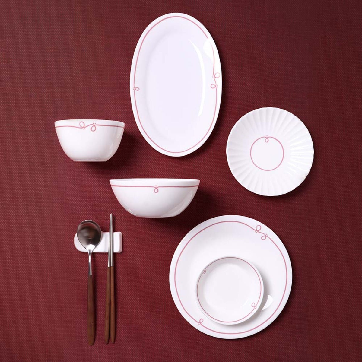 Frizzle Pink - Dinnerware Set (22pc)