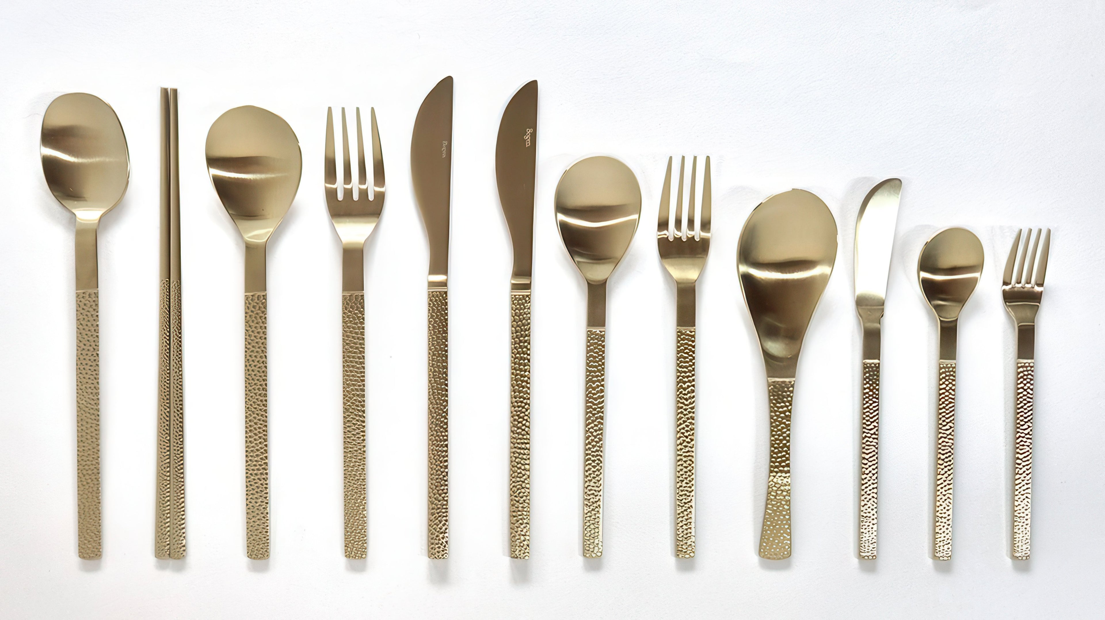 Bogen Hammerstone Gold Flatware