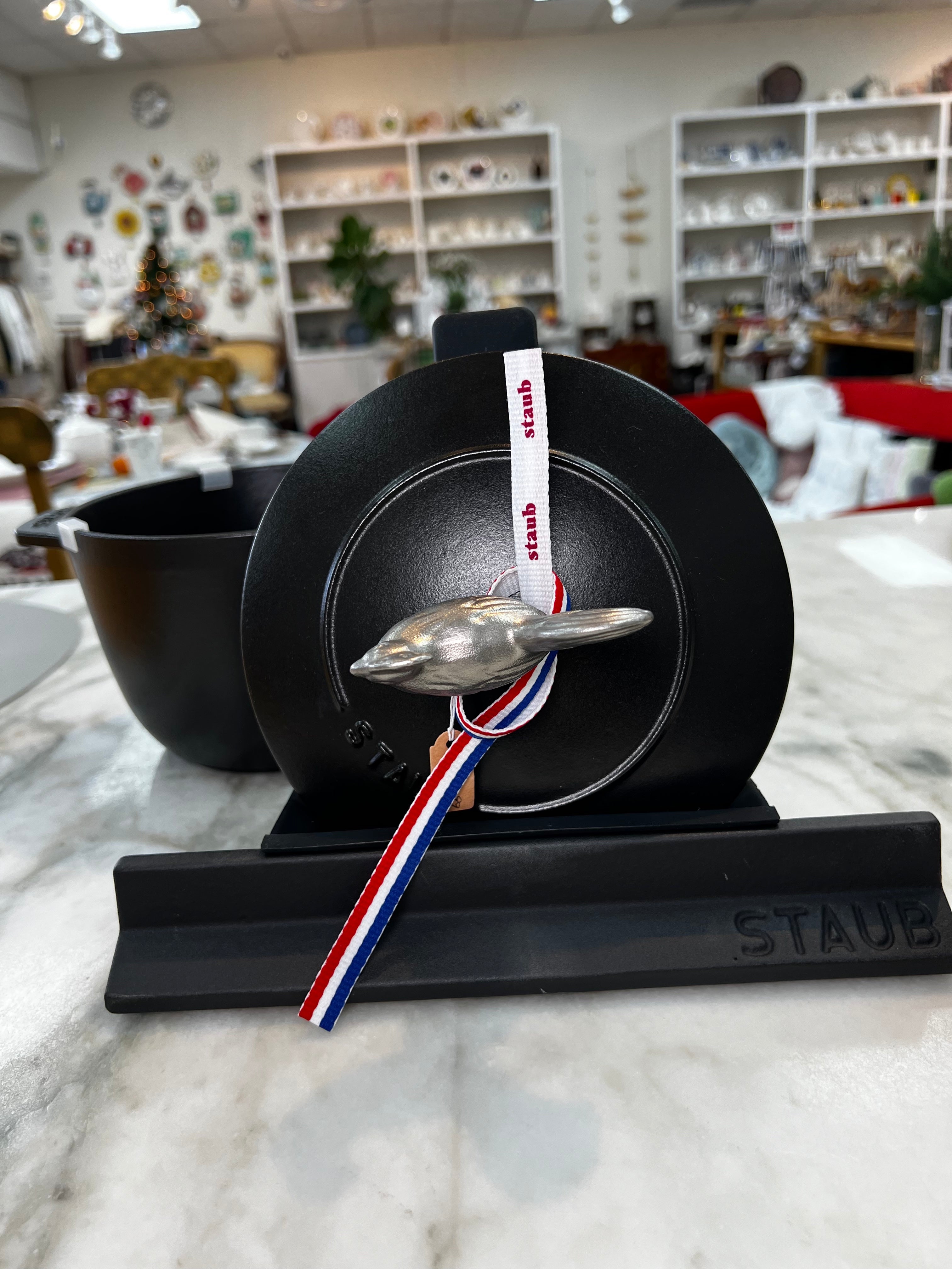 Staub 蓋置き Lid Holder 黒 ストウブ 鍋 Staub 鍋蓋スタンド リッドホルダー 鍋ふたスタンド