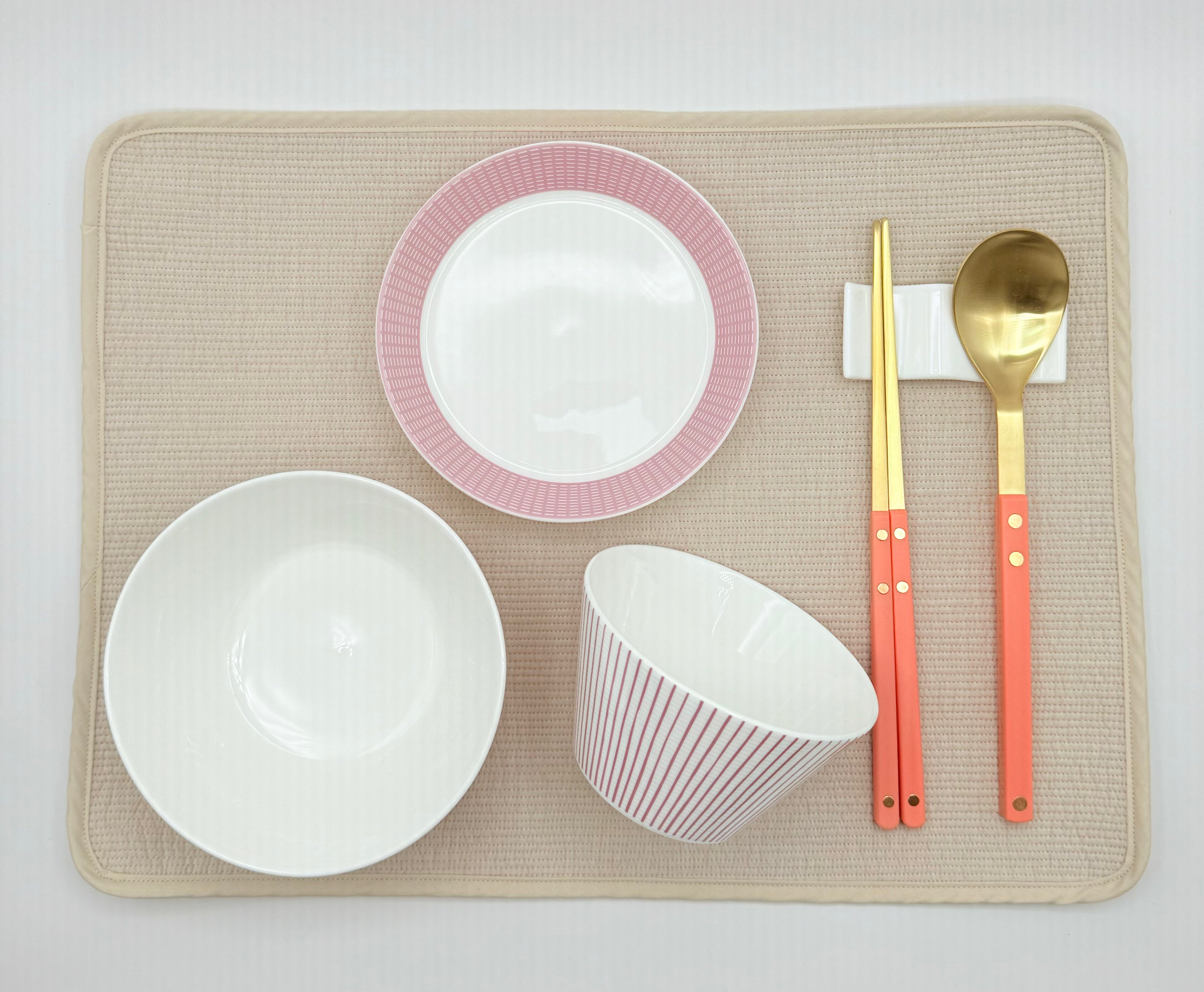 [Cozy Pink] 6-Piece Dinnerware Set