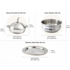 KUPER Bunny Pot – Steamer Pot Set (4pc)