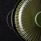 Lihan Earthenware Pot – Line Green